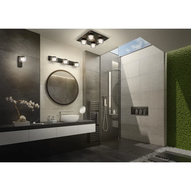 OSRAM ORBIS Flame Badezimmer Wandleuchte 5.5W Click CCT IP44 schwarz
