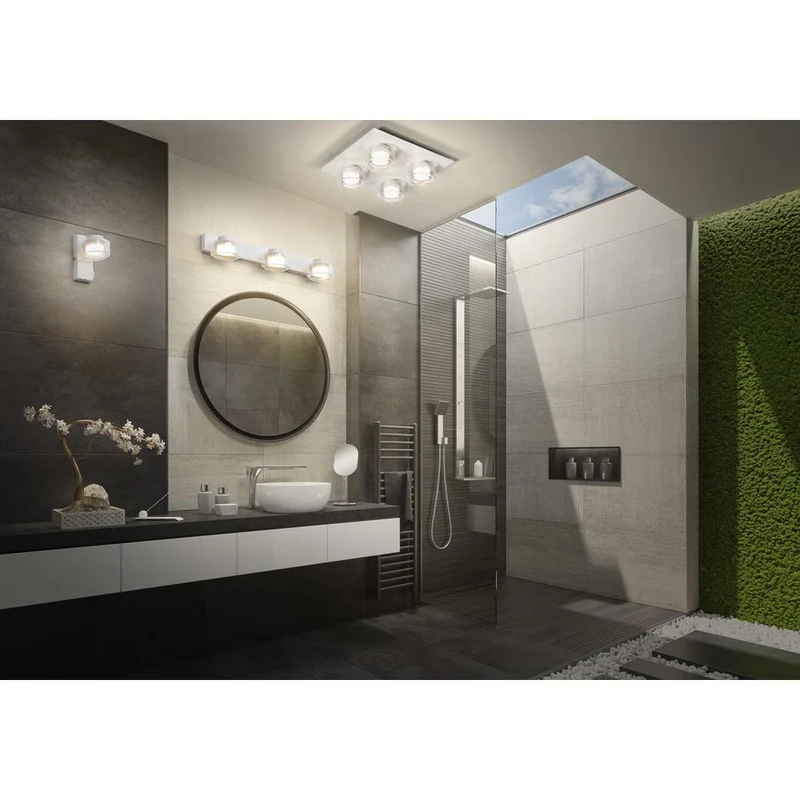 OSRAM ORBIS Flame Badezimmer Wandleuchte 11W Click CCT IP44 weiß