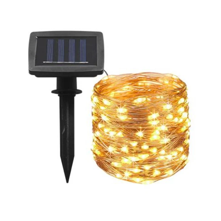 Solar-Lichterkette Twinkle | 10 Meter | 100 LEDs | Warmes Licht