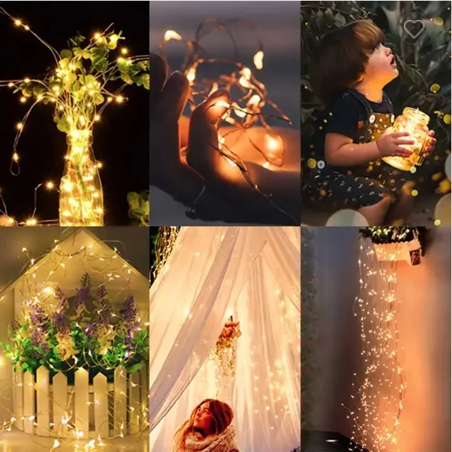 Solar-Lichterkette Twinkle | 10 Meter | 100 LEDs | Warmes Licht