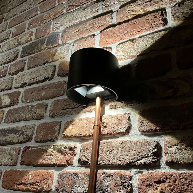 LED-Wandleuchte | Rund | Schwarz | 6 Watt | 3000K (Warmweiß)