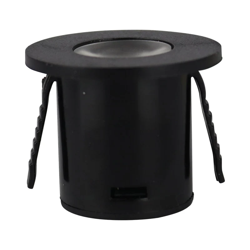 LED Mini Einbaustrahler | Ø35mm | 1W | IP20 | Nicht dimmbar | Schwarz | 3000K warmweiß