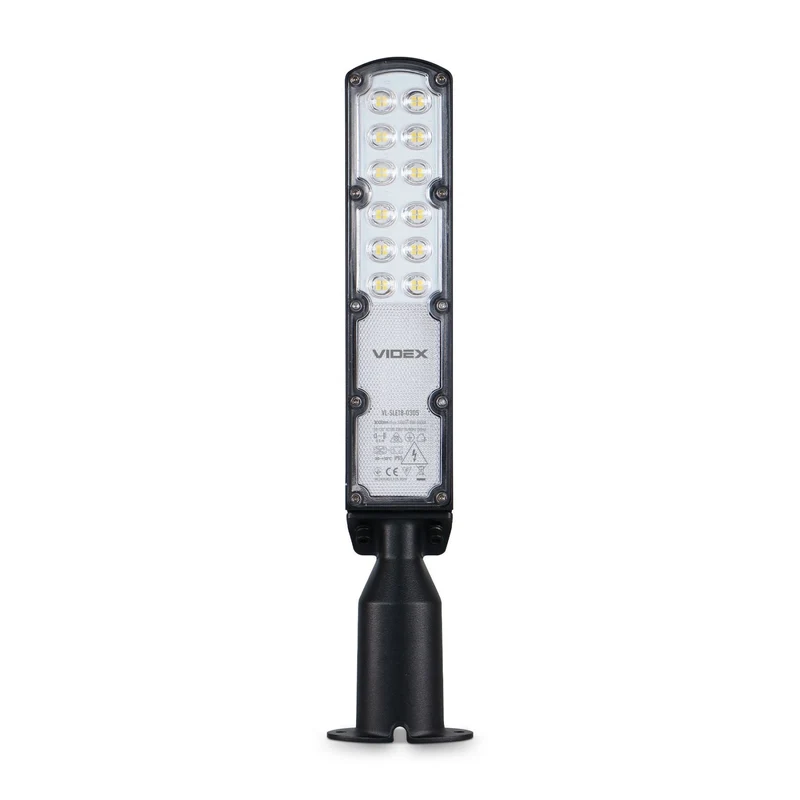 LED Straßenlaterne schwarz PLAYA | Eco-Serie | 30W | IP65 | 100lm/w | 5000K