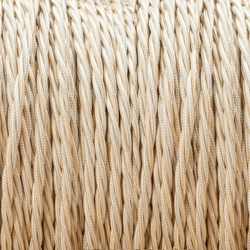 Vintage 3-x0.75mm, gedrehtes Textilkabel Deckenleuchte ~2754