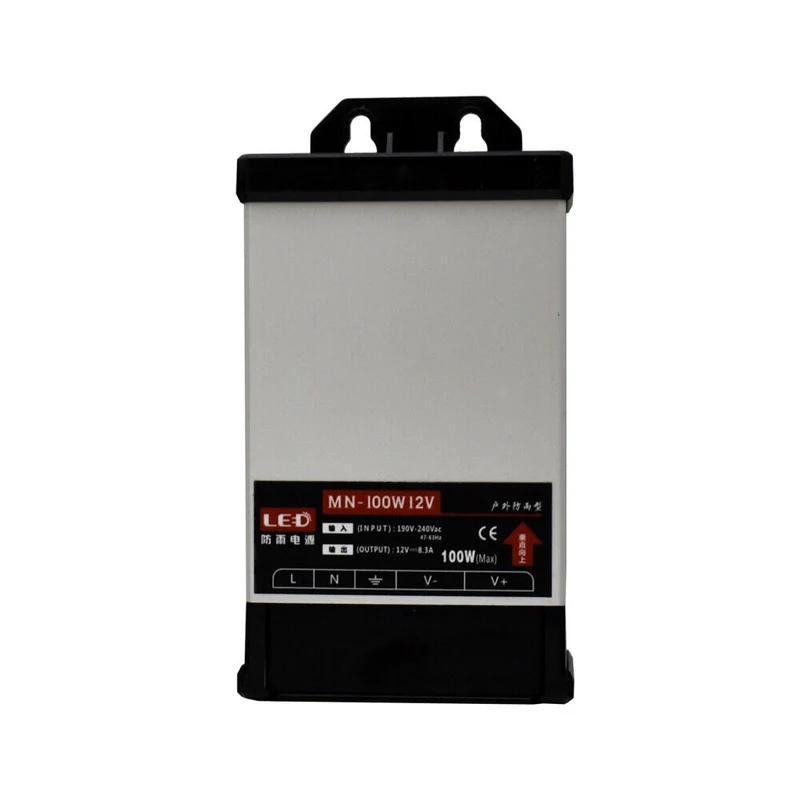 12V LED Netzteil IP45 – regenfester Aluminiumtrafo ~2566