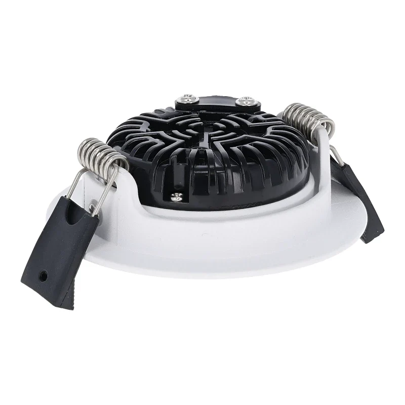 MIRAN Weißer flacher LED-Einbaustrahler | 5 W/7 W | Dimmbar | 68 mm | IP65 wasserdicht | CCT