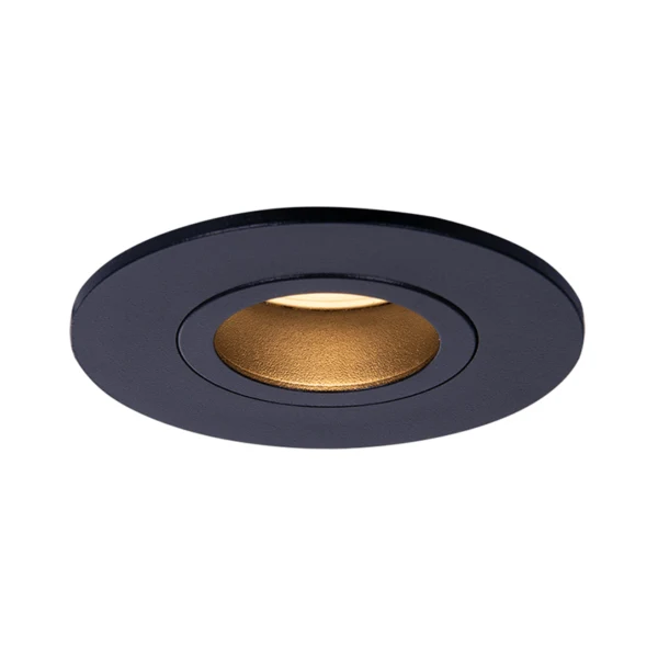 Schwarze Spotleuchte Ø68mm | Wasserbeständig | Single | runden