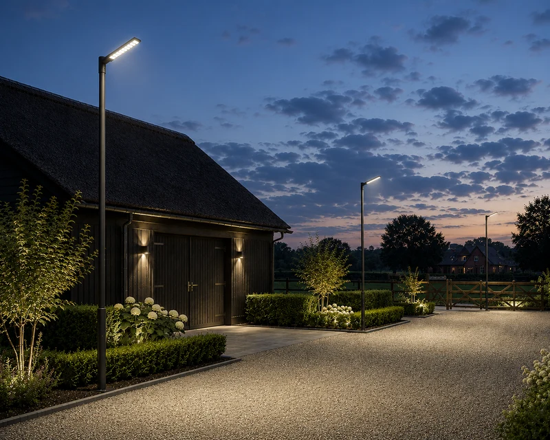 Schwarzer Lichtmast - Ø60mm | 3 Meter | Max. 6 Meter