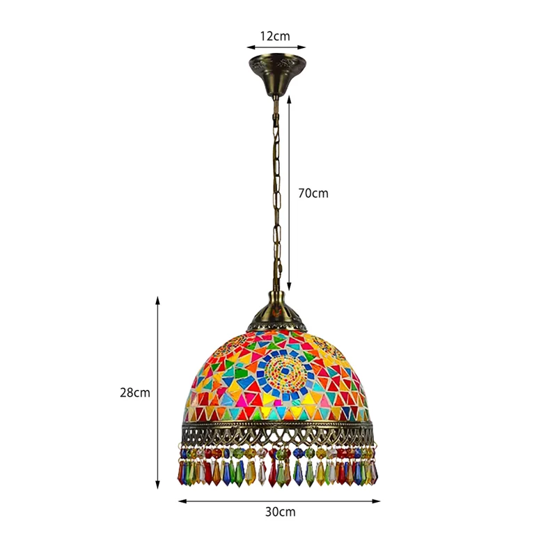 Mosaik-Kronleuchter - Marokkanische & Türkische Stile (Syadi Lighting)~2748