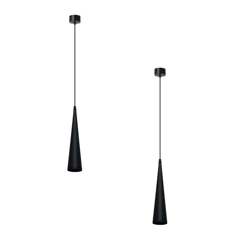 LED dimmbare konische Pendelleuchte GU10 Aluminium ~ 2620