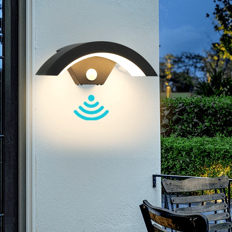 18W LED Außenleuchte mit Bewegungsmelder Wandleuchte~2565