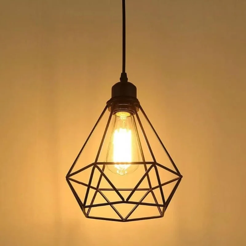 Minimalistische Draht Lampenschirme Pendelleuchten käfig ~2596