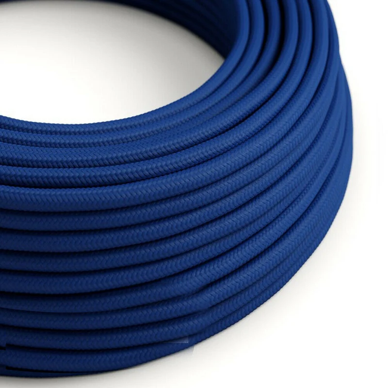 Dunkelblaues Kabel 2-adrig Rundkabel-Lampenschirm~2658