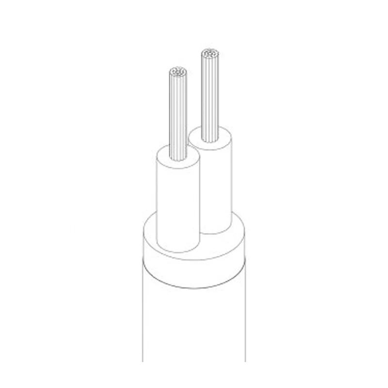Dunkelblaues Kabel 2-adrig Rundkabel-Lampenschirm~2658