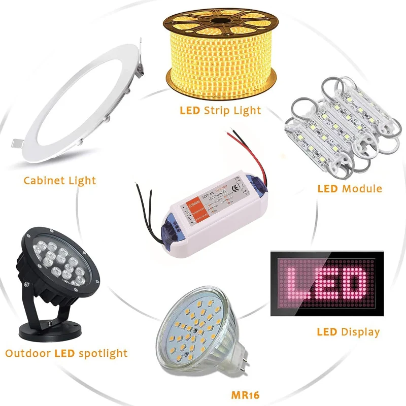 LED Trafo 12V DC Netzteil Konstantspannung 18W - 100W ~2560