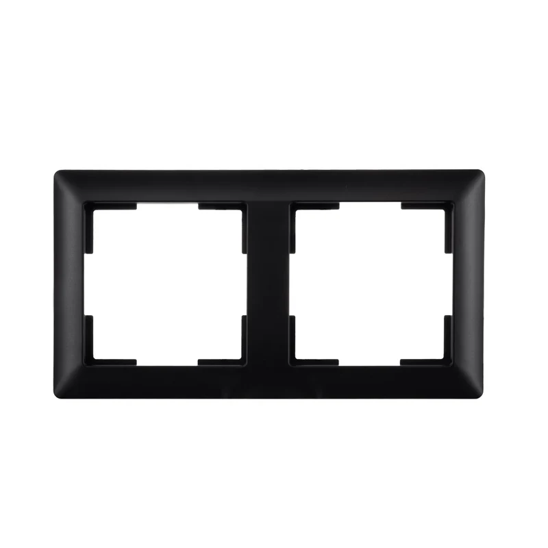 ION | Abdeckrahmen 2-fach | Mattschwarz | J1-Serie