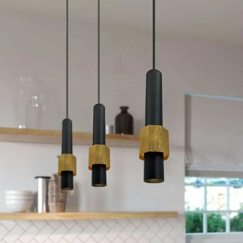 Moderne LED Pendelleuchte 5W Schwarz Höhenverstellbar ~2585