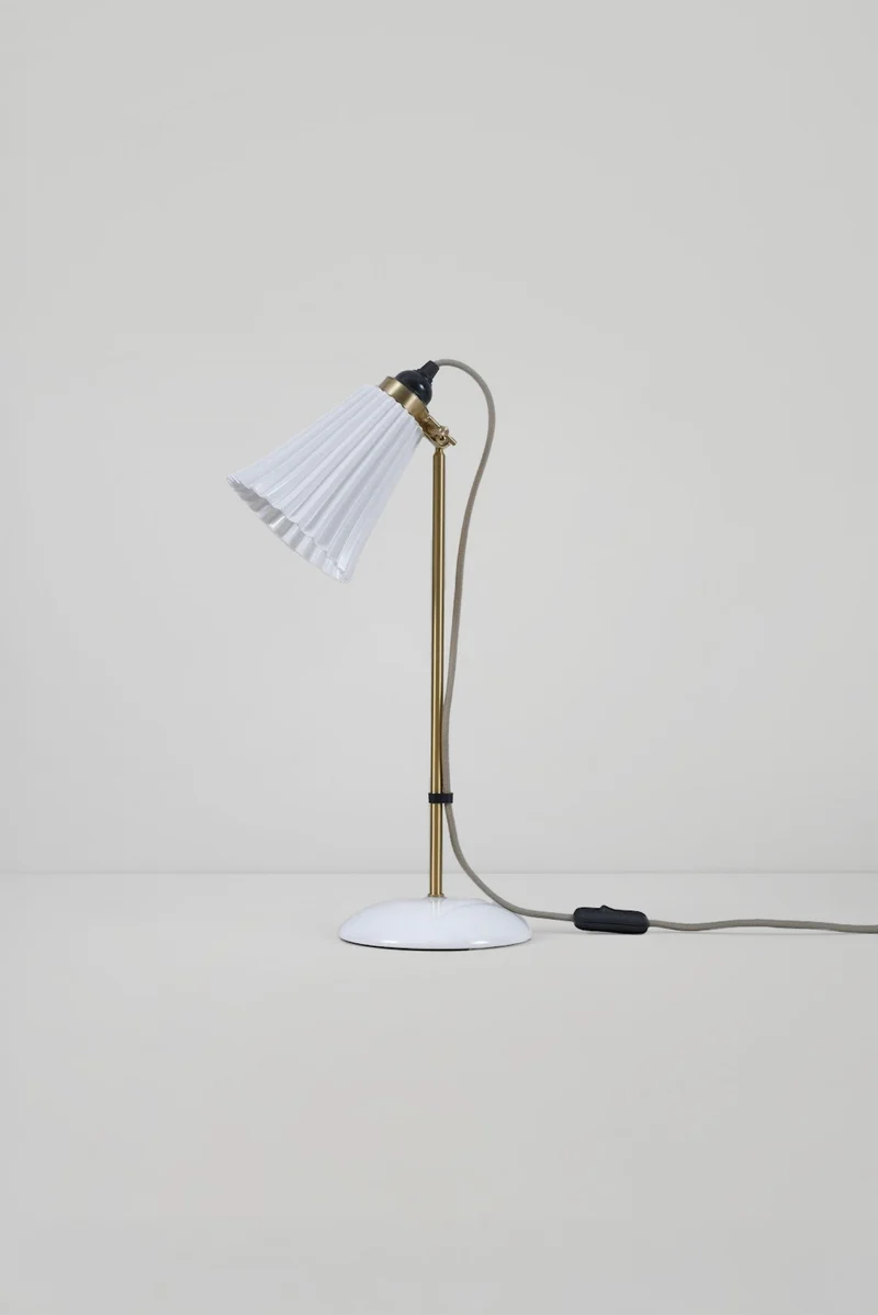 Hector Pleat Medium Table Light, Brass