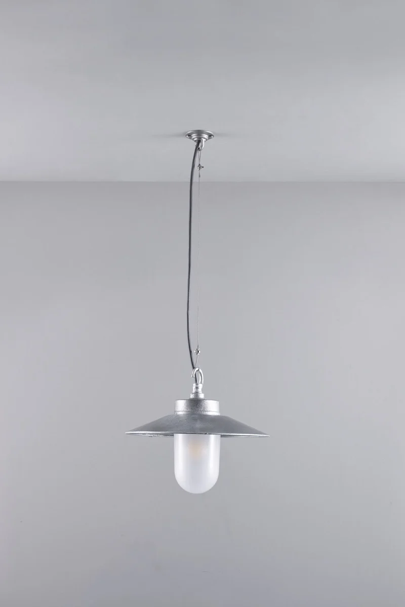 Well Glass Pendant With Visor 7680