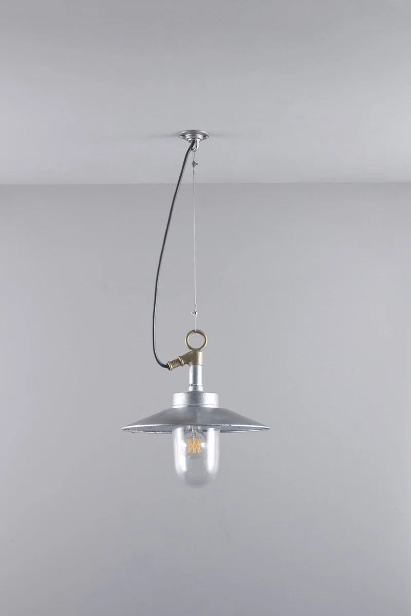 Well Glass Pendant With Visor 7680 IP44