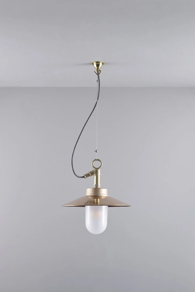 Well Glass Pendant With Visor 7680 IP44
