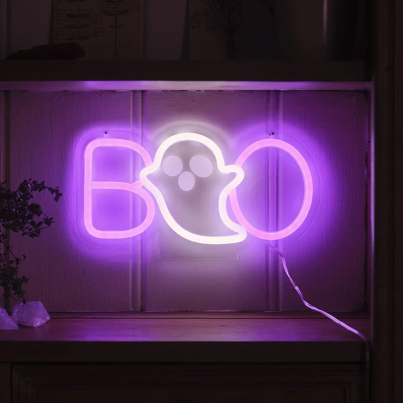 Neon Tischlampe Boo