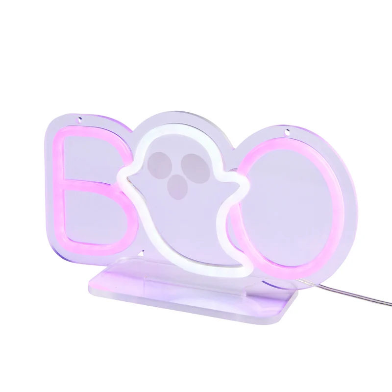 Neon Tischlampe Boo