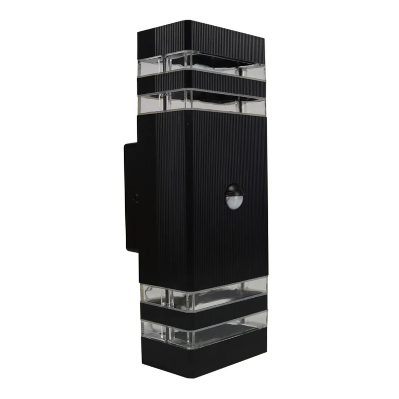 Wandleuchte mit Sensor | Auf und ab | IP65 | Schwarz | 2x GU10 | Inez