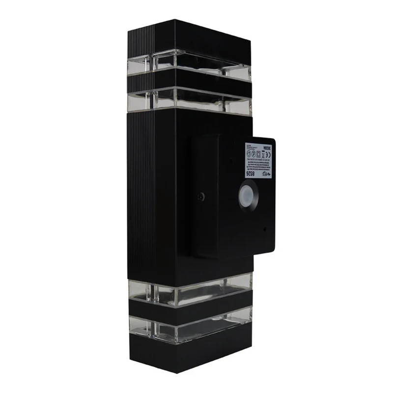 Wandleuchte mit Sensor | Auf und ab | IP65 | Schwarz | 2x GU10 | Inez