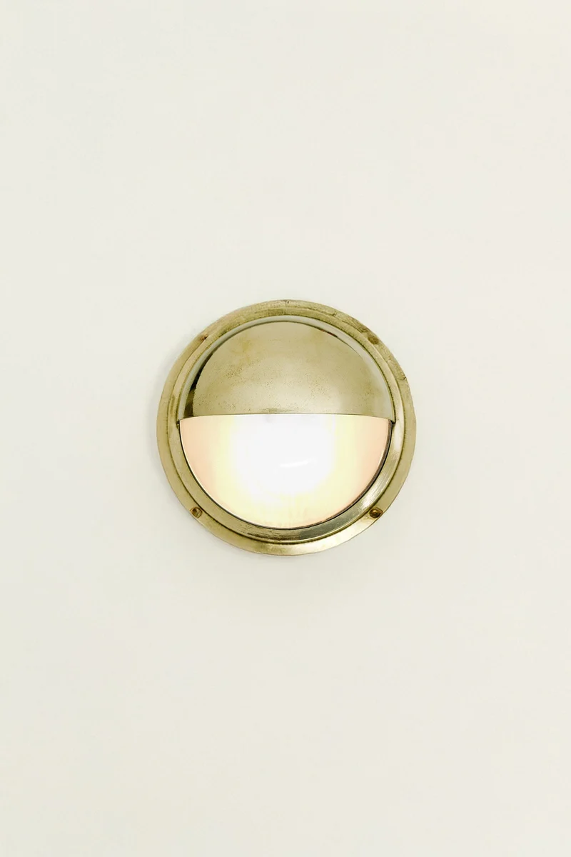 Brass Bulkhead with Eyelid Shield 7225