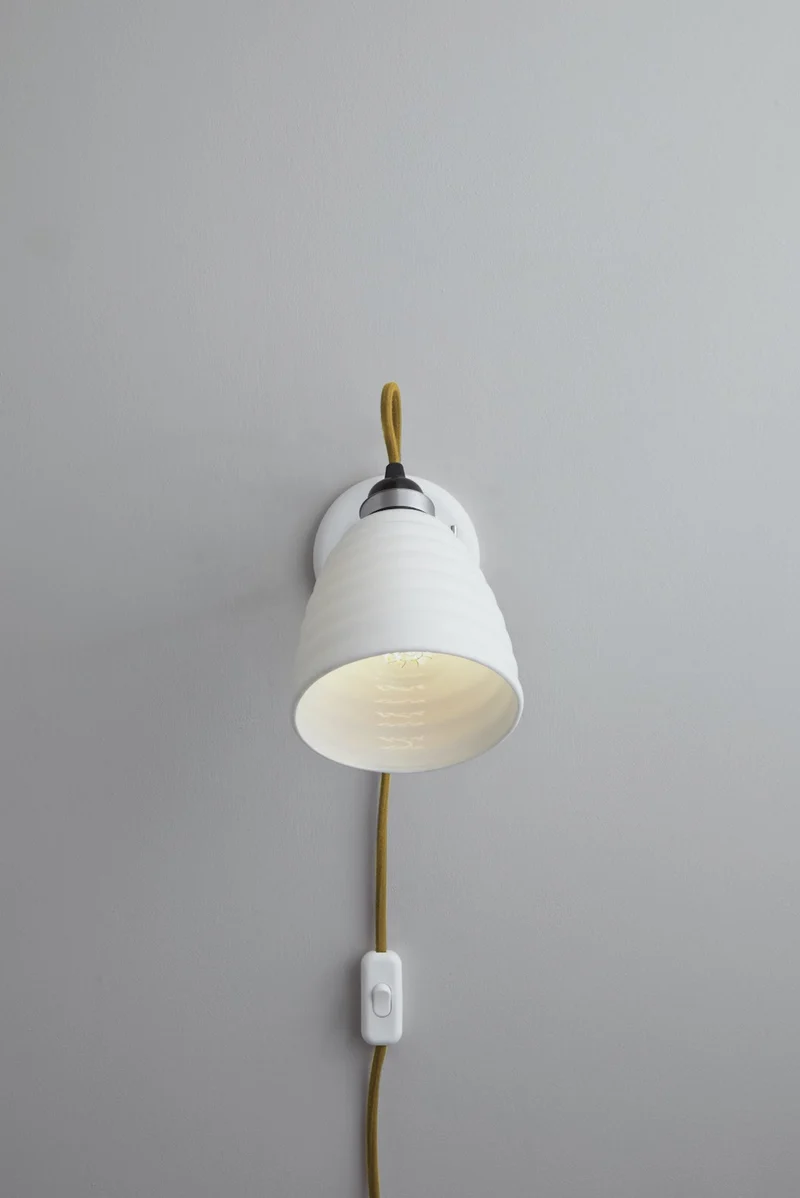 Hector Bibendum Wall Light Plug, switch & cable