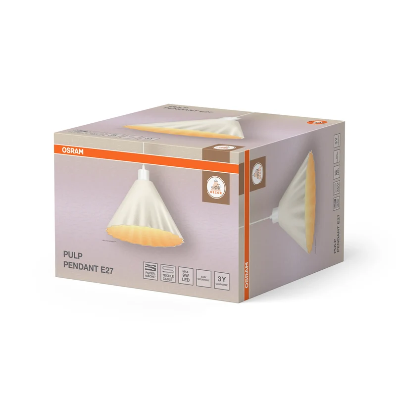 OSRAM DECOR Pendelleuchte Decor Pulp weiß, E27, 310 mm
