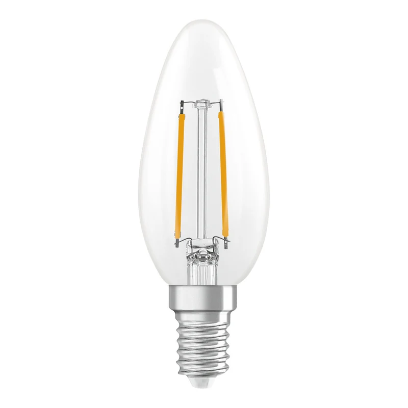 OSRAM LED Lampe LED Retrofit CLASSIC B DIM 2.8W 827 Clear E14, 250 lm, 2700 K, Warmweiß