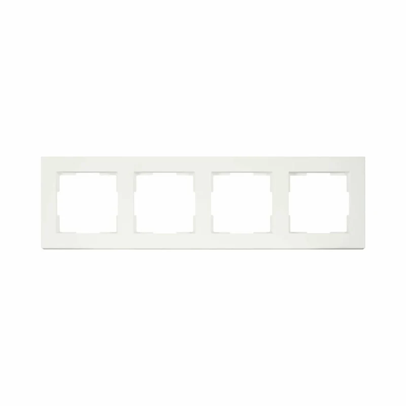ION | Abdeckrahmen 4-fach | Matt Alpinweiß | V1-Serie