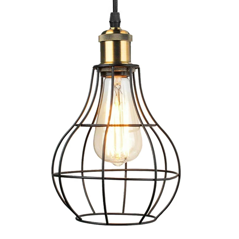 Ledsone Vintage 8 flammig Pendelleuchte Käfig Spinnenlampe ~2268