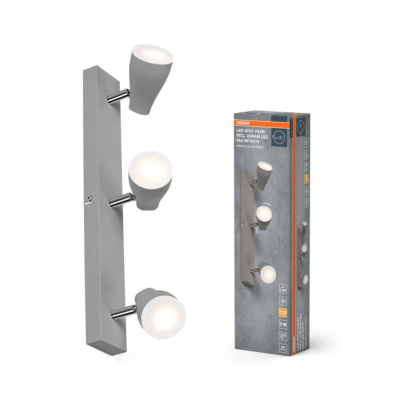 OSRAM LED SPOT PEAR Deckenanbau-Spot, gr, 12,9W, 630lm