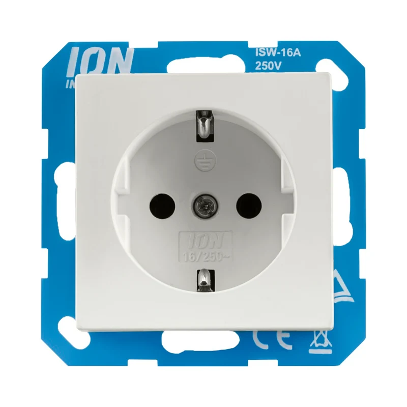 ION | Wandsteckdose | RA | Matt Alpinweiß – V1/J1-Serie