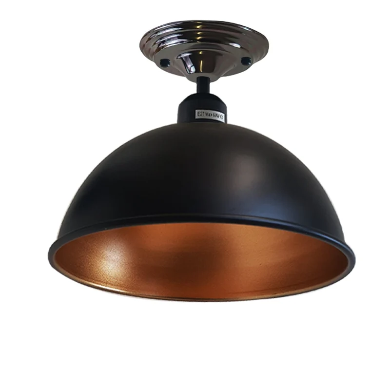 Deckenlampe schwarz/gold für die Flurbeleuchtung Ø 21cm|E27~2143