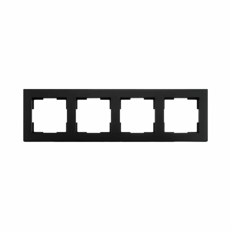 ION | Abdeckrahmen 4-fach | Mattschwarz | V1-Serie