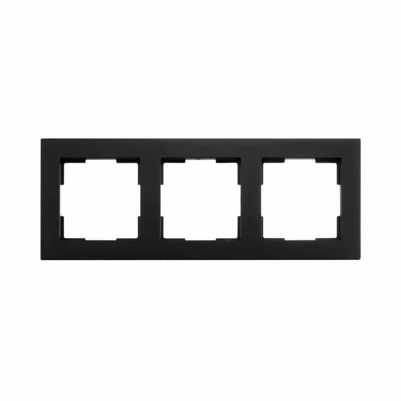 ION | Abdeckrahmen 3-fach | Mattschwarz | V1-Serie