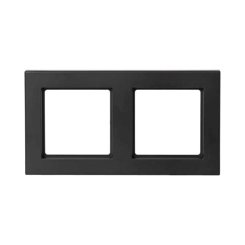 ION | Abdeckrahmen 2-fach | Mattschwarz | V1-Serie