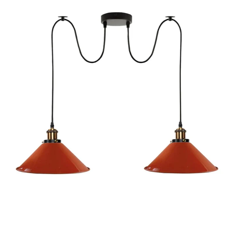 Orange Hängelampen für Schlafzimmer Ø 22cm Höhe 17cm~2242