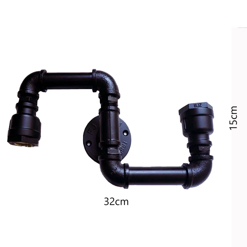 Wandleuchten Industrial Metal Water Pipe Wandleuchte Rohrlampen~2362