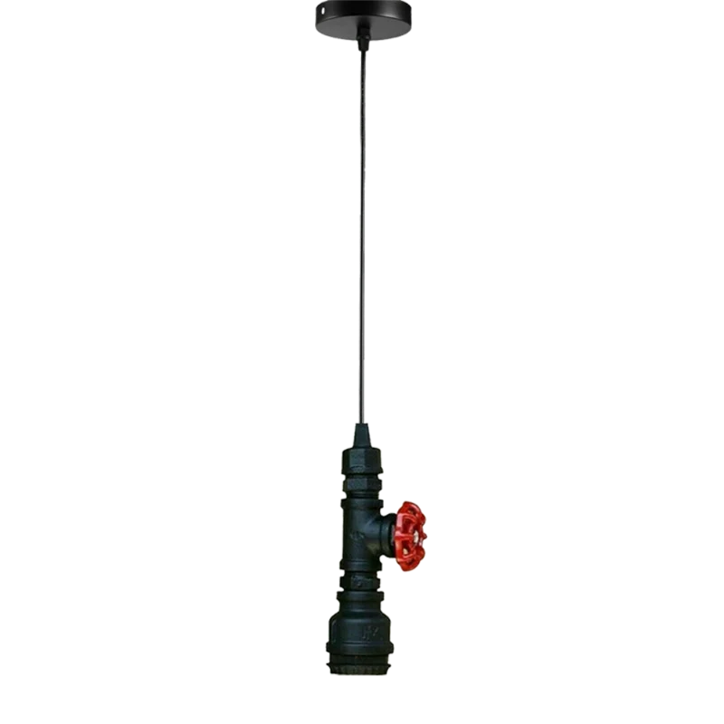 Industrial Rohr Typ Modern Deckenpendelleuchte Schwarz~2357