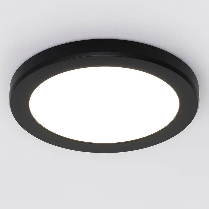 LED Deckenleuchte rund | 30CM | 12/18/24 Watt | Lichtfarbe einstellbar | Schwarz