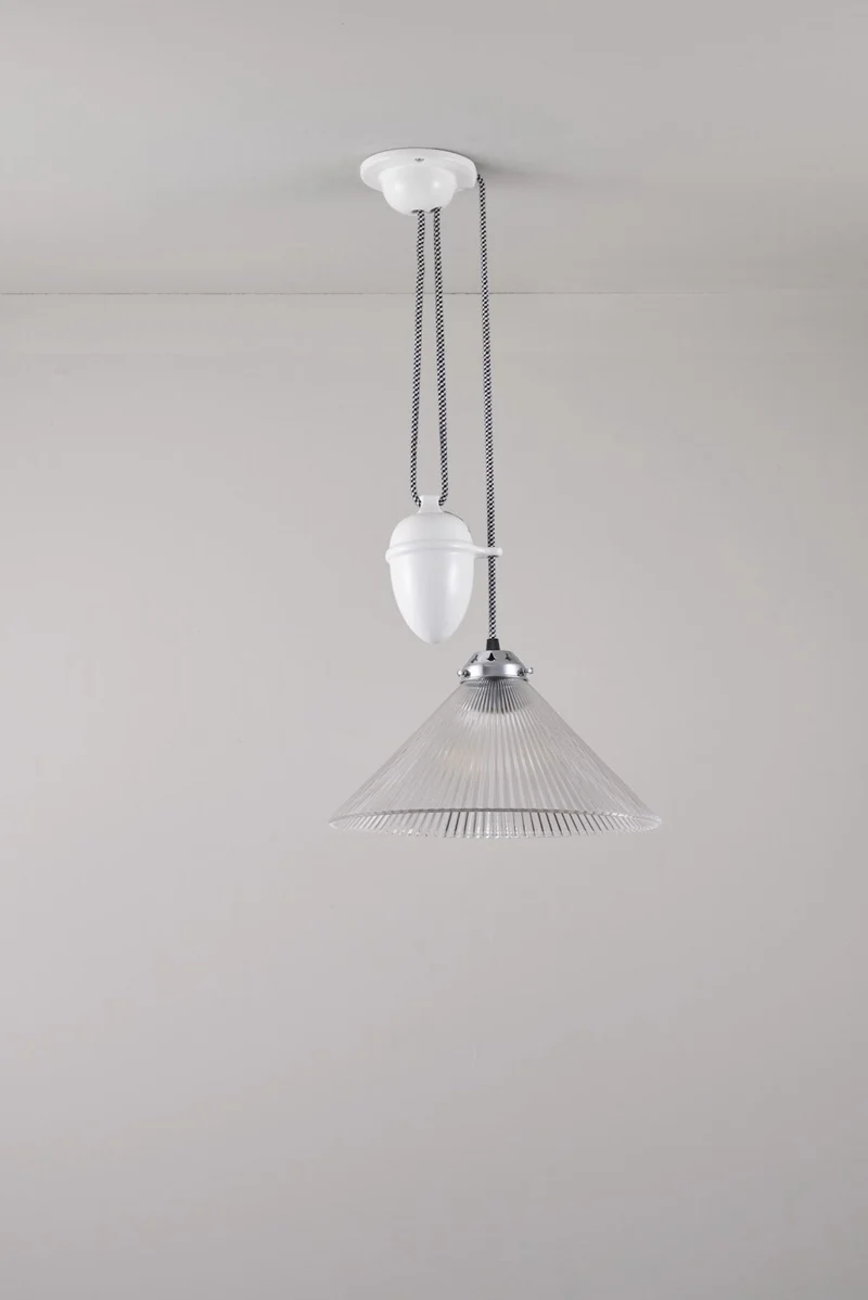 Conical Prismatic Rise & Fall Pendant