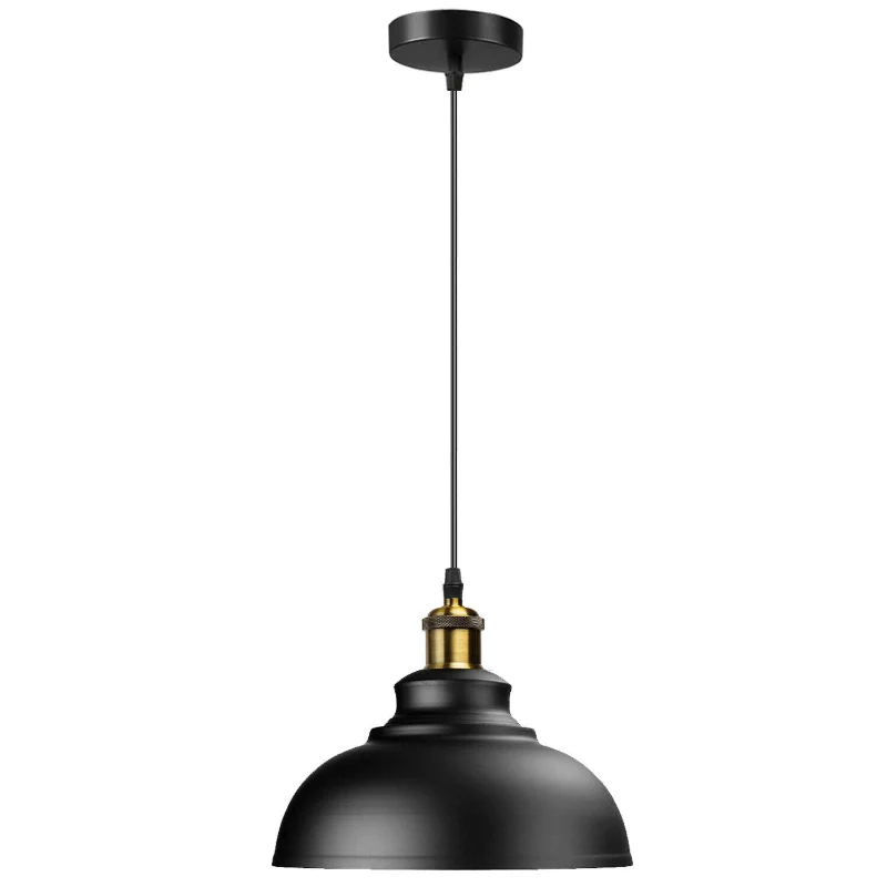 LEDSONE Industrie Pendelleuchte Schwarz Ø 29cm ~1890