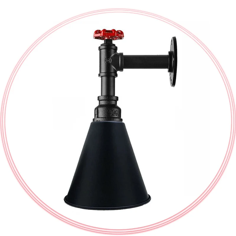 Wandleuchten bad,1-flammig, metall, E27, Ø 18cm Schirm~2334