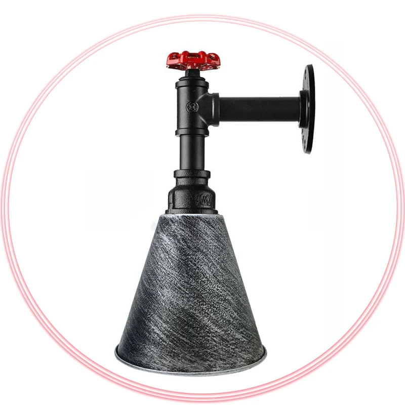 Wandleuchten bad,1-flammig, metall, E27, Ø 18cm Schirm~2334