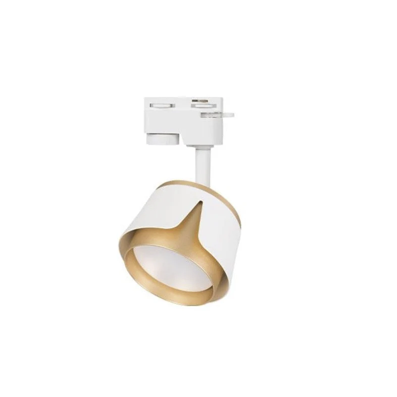LED 1-Phasen-Schienenstrahler rund | Tulpe | GX53-Sockel | Weißes Gold